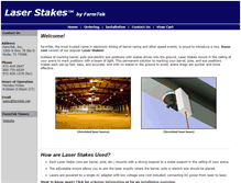 Tablet Screenshot of laserstakes.com